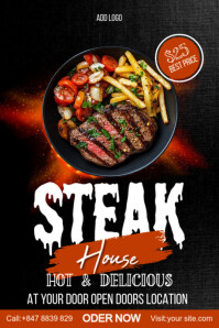 steak house template Poster