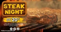 Steak Promo Sale Facebook Shared Image template