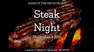 Steakhouse digital display template