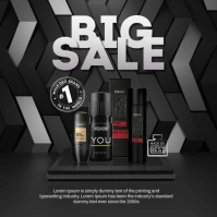 Steel Look Podium Square Carré (1:1) template