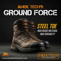 Steel Toe Boots Post Instagram template
