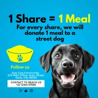 Steet Dog Meal Donation Template Instagram Post