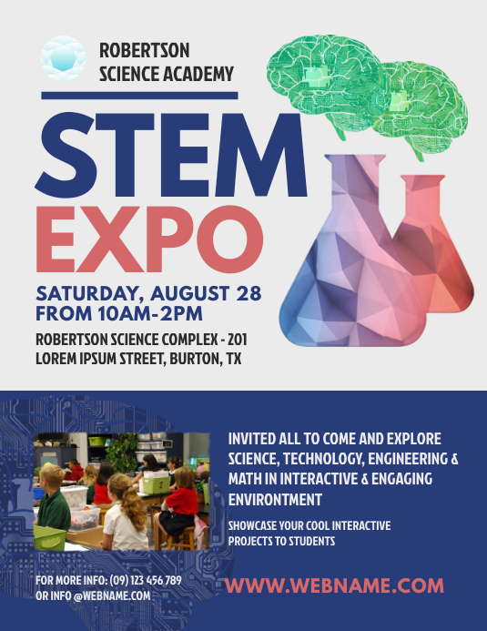 Professional STEM Flyer Template for Impactful Presentations