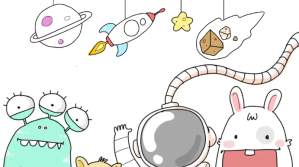 STEM Science Zoom background Pantalla Digital (16:9) template