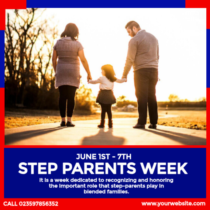 Step Parents Week Instagram Post template
