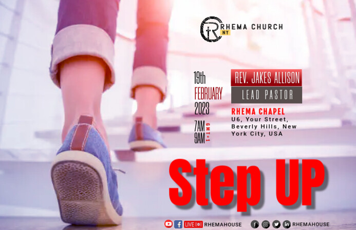 Step Event Poster Copy of Step up | PosterMyWall