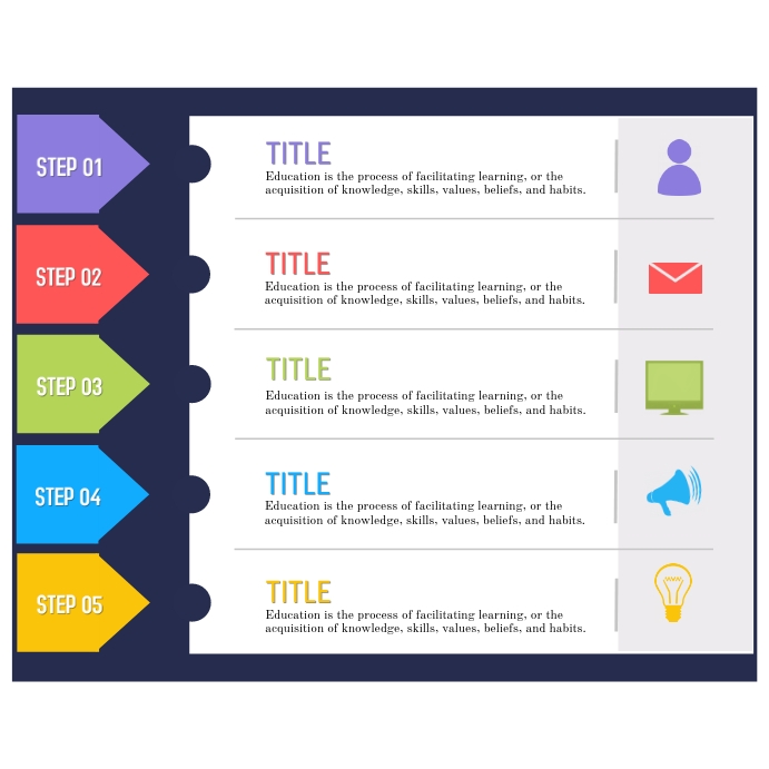 Steps Template | PosterMyWall