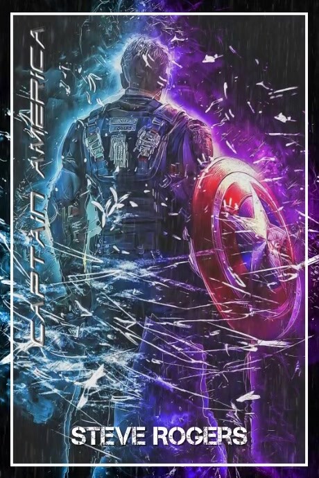 Steve Rogers Movie Poster template