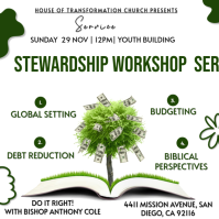 Stewardship Series , sermon , sermon series Instagram Post template