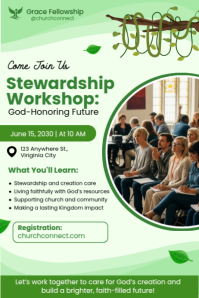 Stewardship Workshop Poster Cartaz template