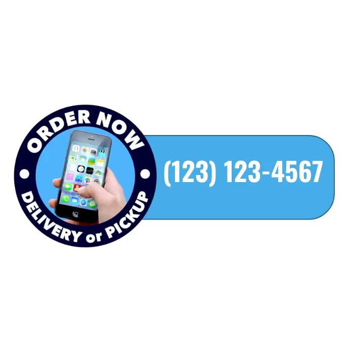 Sticker for Order now Template | PosterMyWall