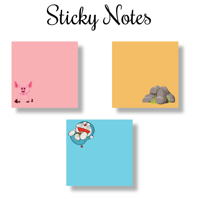 Sticky Note Vierkant (1:1) template