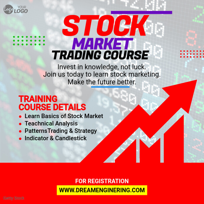 Stock Market Course Post Template | PosterMyWall