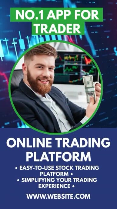 Stock Example Ad Stocks Trading Platform Video Ad Template | PosterMyWall