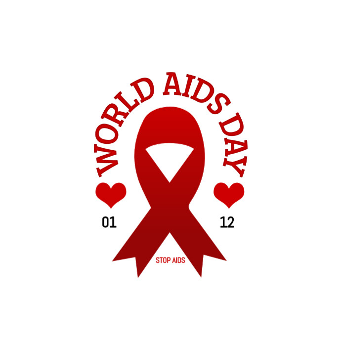 Stop Aids/symbol/red Ribbon/hiv/aids/world Aids Day/support/icon ...