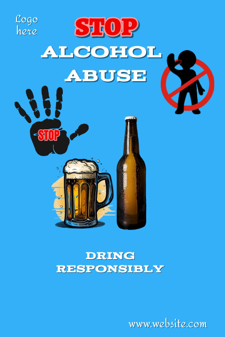 Stop alcohol abuse Template | PosterMyWall