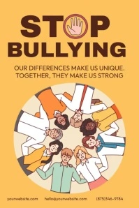 Stop Bullying Video Poster template