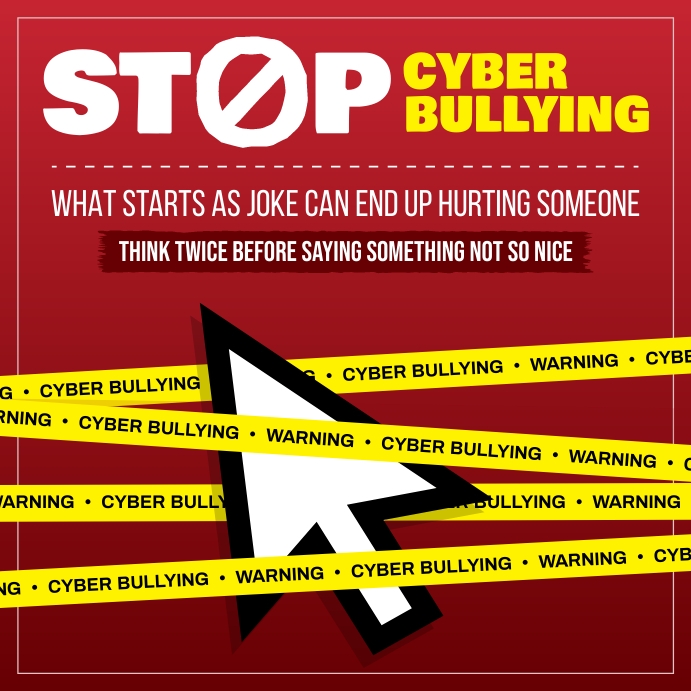 Stop Cyberbullying Square image Instagram Post template
