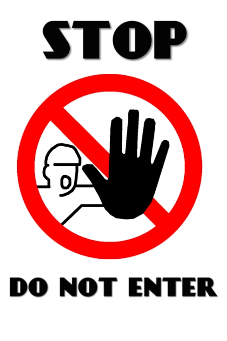 stop do not enter Template | PosterMyWall