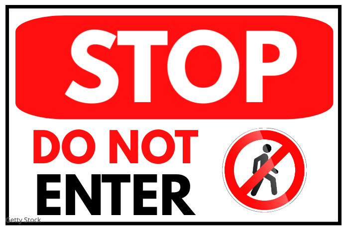 STOP DO NOT ENTER Template | PosterMyWall