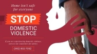 Stop Domestic Violence Facebook Cover Video template