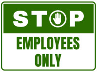 Employees Only Sign Template | PosterMyWall
