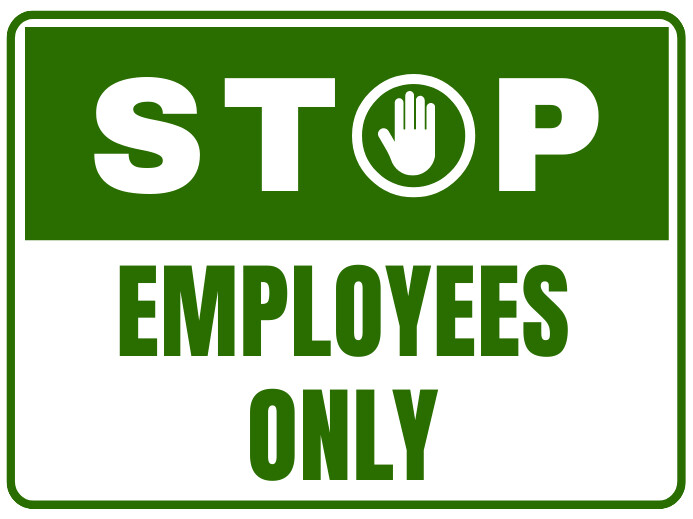 Stop Employees Only Sign Template | PosterMyWall stop-employees-only-sign-template-postermywall