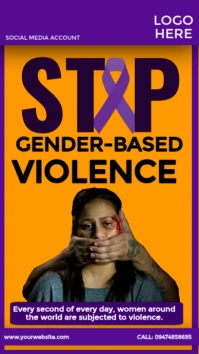 Stop Gender-Based Violence Instagram Story template