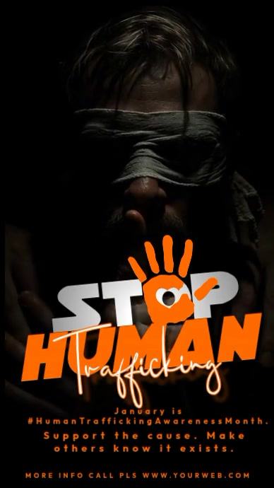 Stop Human Trafficking Now Template | PosterMyWall