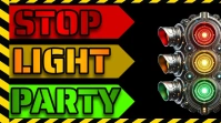 Stop Light Party งานแสดงผลงานแบบดิจิทัล (16:9) template