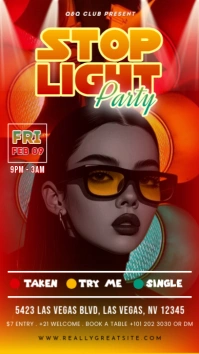 Stop Light Party Historia de Instagram template