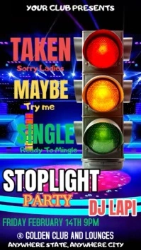 Stop light party Instagram Reel template