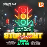 Stop Light Party Friday Pos Instagram template