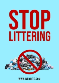 Stop littering A3 template