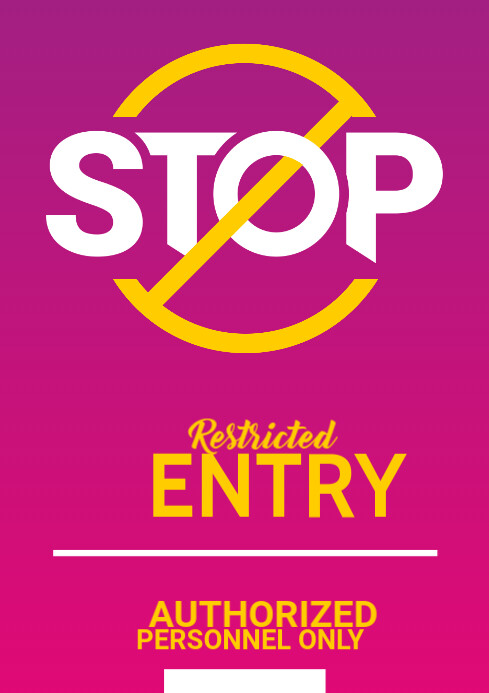 Stop Notice Example Copia de Stop Notice | PosterMyWall
