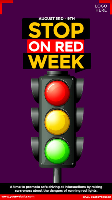Stop on Red Week Design Instagram Story template
