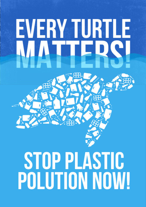 stop plastic pollution template A4