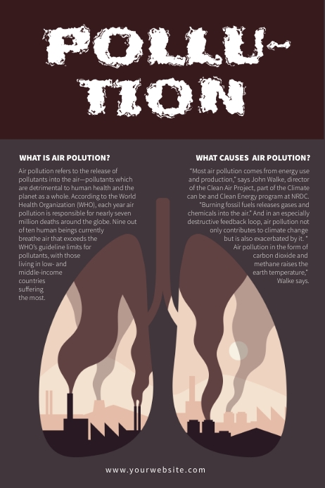 Stop Air Pollution Posters