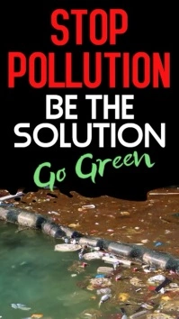 Stop Pollution Video Template Digital Display (9:16)