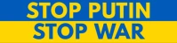 Stop Putin Ukraine Banner Template