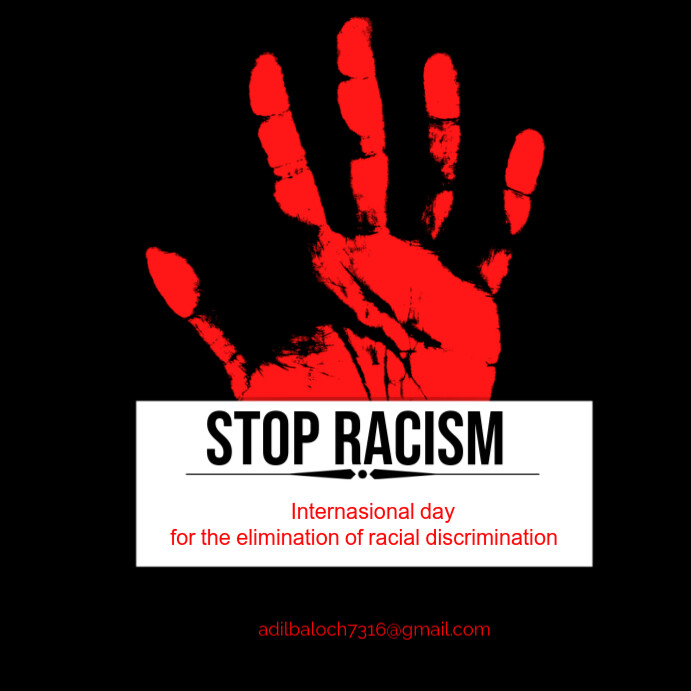 Copy of Stop racism discrimination | PosterMyWall