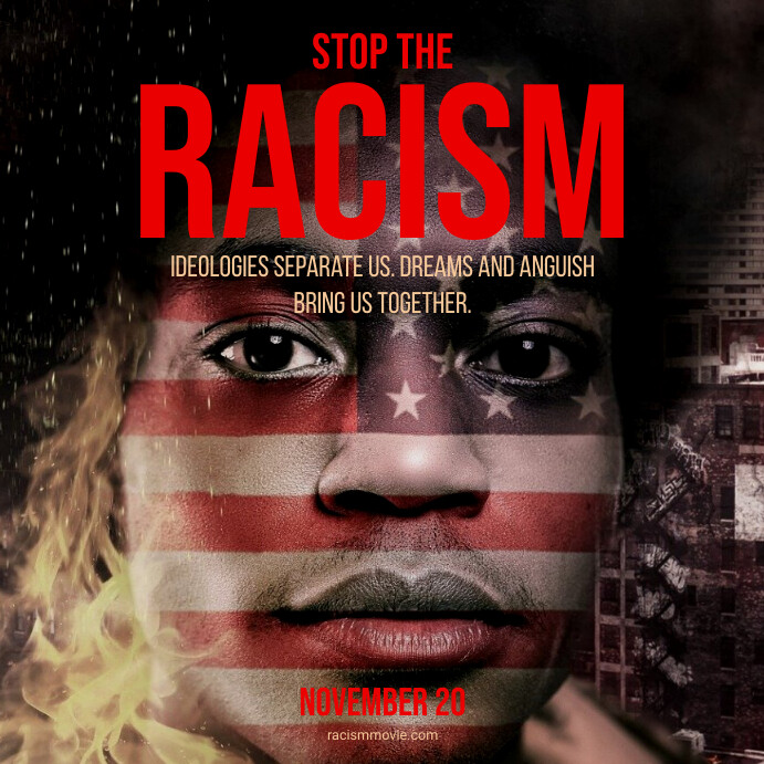 Copy of Stop Racism Movie Poster | PosterMyWall
