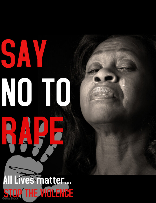 Statutory Rape Poster Stop rape Template | PosterMyWall