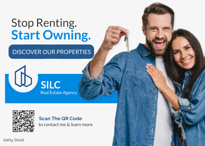 Copy of stop renting start owning real estate printab | PosterMyWall