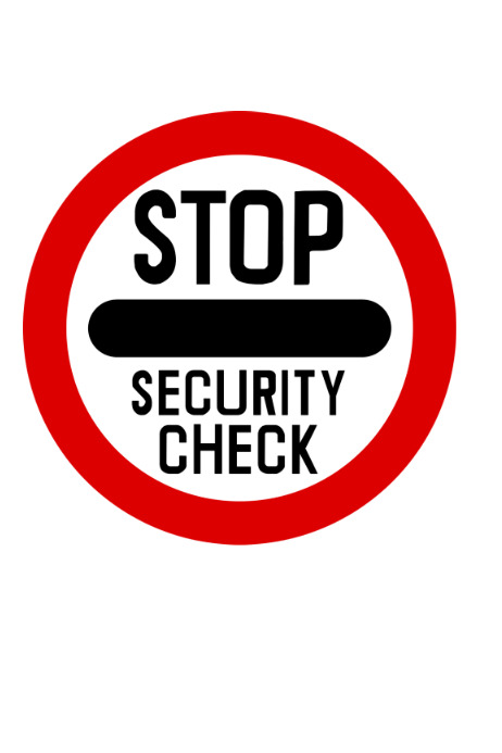 Stop Security check Template | PosterMyWall