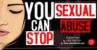 STOP SEXUAL ABUSE FACEBOOK POSTER template