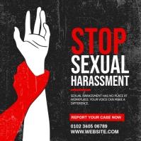 Stop Sexual Harassment Poster template