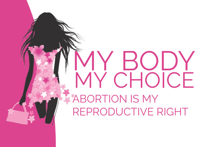 abortion rights A4 template