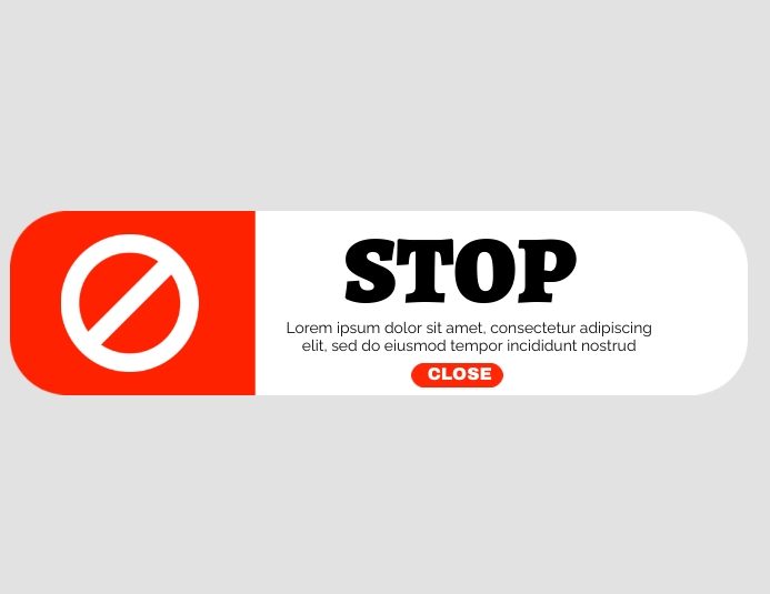 Stop Sign Template | PosterMyWall