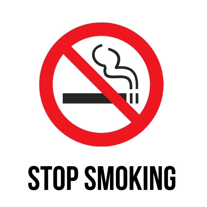 STOP SMOKING Template | PosterMyWall